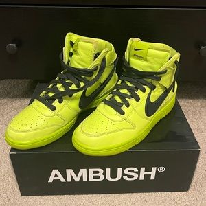 Nike Dunk High AMBUSH Flash Lime Mens Shoes Size 8.5 Atomic Green